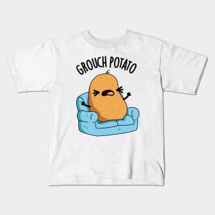 Grouch Potato Funny Veggie Puns Kids T-Shirt